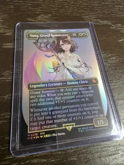 Yuna, Grand Summoner Commander: Final Fantasy MTG - Borderless Foil - Image 2