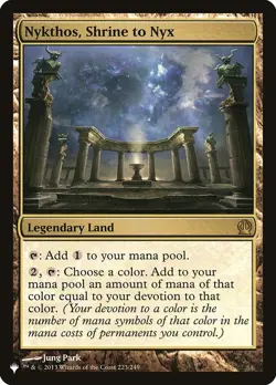 Mint/Near-Mint, English - 1 x MTG Nykthos, Shrine to Nyx Mystery Booster/The lis - Image 1
