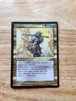 MTG Magic the Gathering Dakkon Blackblade Legends Rare Card - Image 1