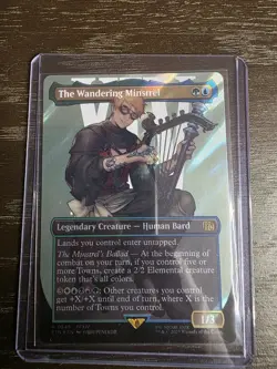 The Wandering Minstrel - Final Fantasy MTG - Borderless Surge Foil - Image 1
