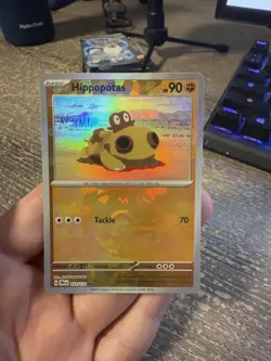 Pokemon Hippopotas 052/131 Prismatic Evolutions MASTER Ball - Image 1