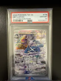 Pokemon SV05: Temporal Forces Metagross 178/162 PSA 10 Illustration Rare Card - Image 1