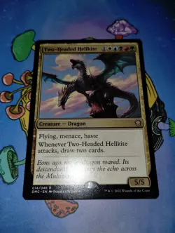 1x Two-Headed Hellkite Non Foil Rare #14 MTG NM DMC - Image 2