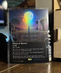 MTG Plaza of Heroes (0078) - Foil Borderless Edge of Eternities Stellar Sights - Image 1