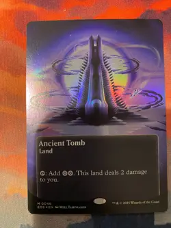 MTG Edge of Eternities Ancient Tomb Borderless Foil - Image 1