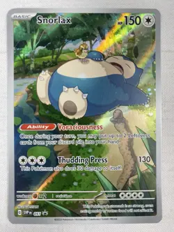 Pokemon Card TCG - Snorlax SVP 051 Scarlet & Violet 151 ETB Black Star Promo NM - Image 1