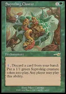 Saproling Cluster - Light Play MTG Nemesis - Image 1