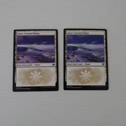 x2 Snow-Covered Plains (277) MTG KHM Kaldheim Regular Snow Land - Image 1