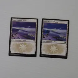 x2 Snow-Covered Plains (277) MTG KHM Kaldheim Regular Snow Land - Image 2