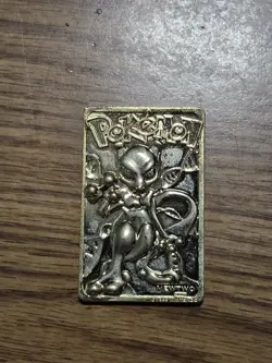 1999 Burger King Limited Edition Pokemon Trading Card 23K Gold Plated Mewtwo - Image 1