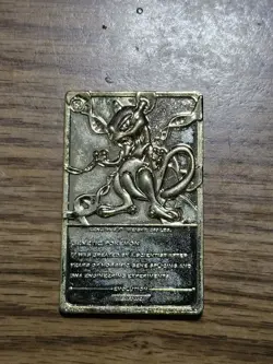 1999 Burger King Limited Edition Pokemon Trading Card 23K Gold Plated Mewtwo - Image 2