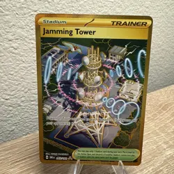 Pokémon TCG Jamming Tower Hyper Rare Gold Card 243/182 Destined Rivals Mint - Image 13