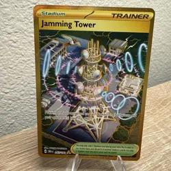 Pokémon TCG Jamming Tower Hyper Rare Gold Card 243/182 Destined Rivals Mint - Image 9