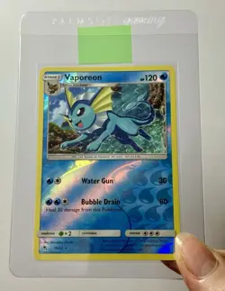 Vaporeon  18/68 (NM) Reverse Holo Sword & Shield: Hidden Fates 2019 Pokémon - Image 8