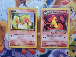 1st Edition Ponyta AND Dark Rapidash 64/82 44/82 NM -Lp Pokemon TCG - Image 1