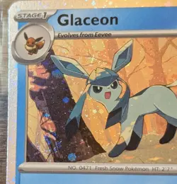 Glaceon | SVP 171 Cosmos Holo | W/Swirl Scarlet & Violet Black Star Promo | NM - Image 2