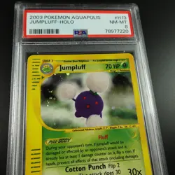 PSA 8 Jumpluff H13/H32 Aquapolis E Series Holo Rare Graded Pokemon Card - Image 2