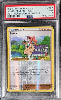 PSA 7 - 2020 Sonia Professor Program Seminar Promo 167/192 Exclusive Pokémon - Image 1