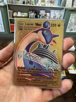 Lot Of 20 Golden Pokemon Fan Art Cards • Charizard, Pikachu, Lapras - Image 14