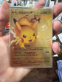 Lot Of 20 Golden Pokemon Fan Art Cards • Charizard, Pikachu, Lapras - Image 18
