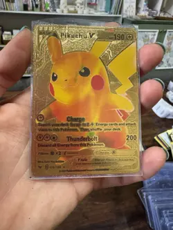 Lot Of 20 Golden Pokemon Fan Art Cards • Charizard, Pikachu, Lapras - Image 19
