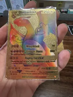 Lot Of 20 Golden Pokemon Fan Art Cards • Charizard, Pikachu, Lapras - Image 2