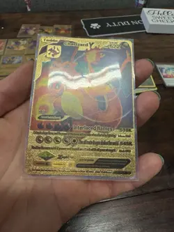 Lot Of 20 Golden Pokemon Fan Art Cards • Charizard, Pikachu, Lapras - Image 6
