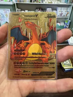 Lot Of 20 Golden Pokemon Fan Art Cards • Charizard, Pikachu, Lapras - Image 7