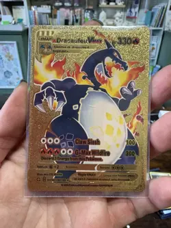 Lot Of 20 Golden Pokemon Fan Art Cards • Charizard, Pikachu, Lapras - Image 9