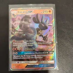 Pokemon TCG Lucario GX SM100 SM Promos Rare  holo - Image 1
