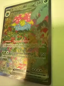 PokÃ©mon TCG Venusaur EX Full Art Holo Card 198/165 Scarlet & Violet 151 Series - Image 3
