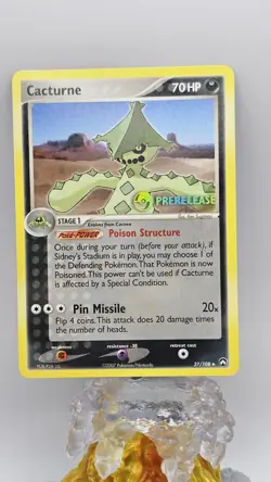 Cacturne - 27/108 - Pokemon Card Ex Power Keepers Prerelease Promo Rare - LP - Image 1