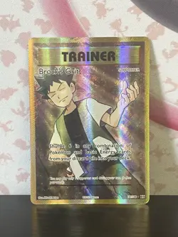 Pokemon TCG Brock's Grit (Full Art) 107/108 Evolutions Holo Nintendo 2016 NM - Image 1