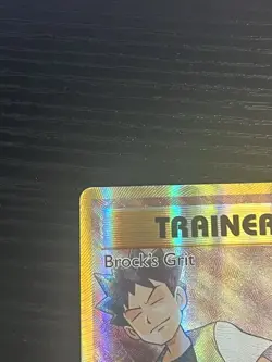 Pokemon TCG Brock's Grit (Full Art) 107/108 Evolutions Holo Nintendo 2016 NM - Image 3