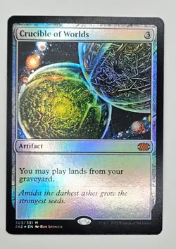 MTG Double Masters 2022 2X2 Mythic Crucible of Worlds FOIL 303 - Image 1