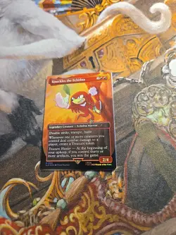 Knuckles The Echidna Foil MTG Secret Lair - Pack Fresh - - Image 1