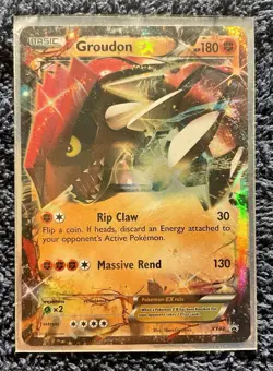 Pokemon TCG Groudon EX XY42 Black Star Promo Ultra Rare Holo - Image 1