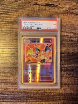2016 Pokemon XY Evolutions Charizard Reverse Foil PSA 7 NM 11/108 - Image 1