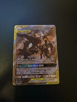 Umbreon & Darkrai GX SM241 Holo Black Star Promo Card NM Condition - Image 3