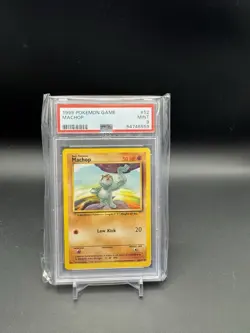 Pokemon Card PSA 9 MINT 1999 GAME BASE SET 52 MACHOP - Image 3