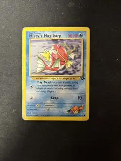 Unlimited Gym Challenge Misty’s Magikarp 88/132 Pokemon Card WOTC Vintage - Image 3