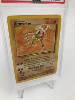 1999 POKEMON FOSSIL  Trading Card HITMONLEE #22/62 slab graded PSA NM-MT 8 - Image 11