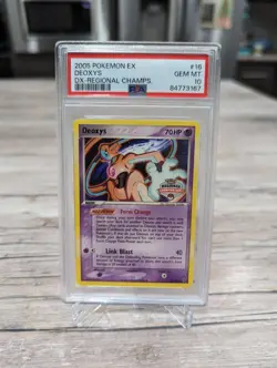 Pokemon Card 2005 PSA 10 DEOXYS 16/107 Regional Championship Promo EX Deoxys - Image 4
