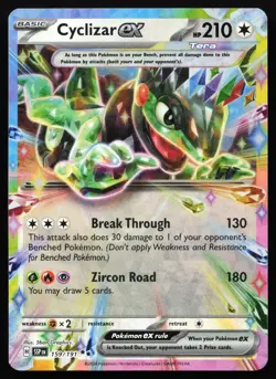 Cyclizar ex 159/191 Surging Sparks Holo Double Rare Near Mint Pokemon Card - Image 3