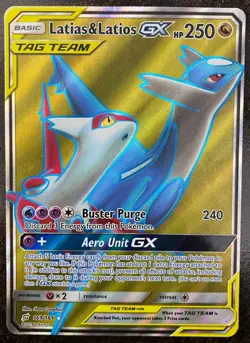 Latias & Latios GX 169/181 Holofoil Ultra Rare Team Up | MP | Pokemon TCG Card - Image 1