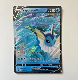 Vaporeon V - SWSH150 - Pokemon Sword & Shield Promo Ultra Rare Holo Card LP - Image 1