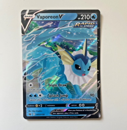Vaporeon V - SWSH150 - Pokemon Sword & Shield Promo Ultra Rare Holo Card LP - Image 3