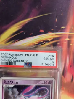 Pokemon Card Mew Lv. 40 Holo Shining Darkness Secret Wonders Japanese PSA 10 - Image 9