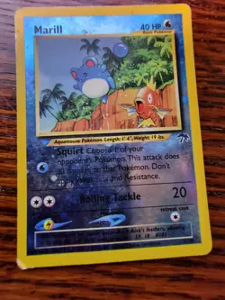 Pokemon Marill Southern Islands Reverse Holo Card 11/18 - PL - Image 12