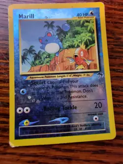 Pokemon Marill Southern Islands Reverse Holo Card 11/18 - PL - Image 3
